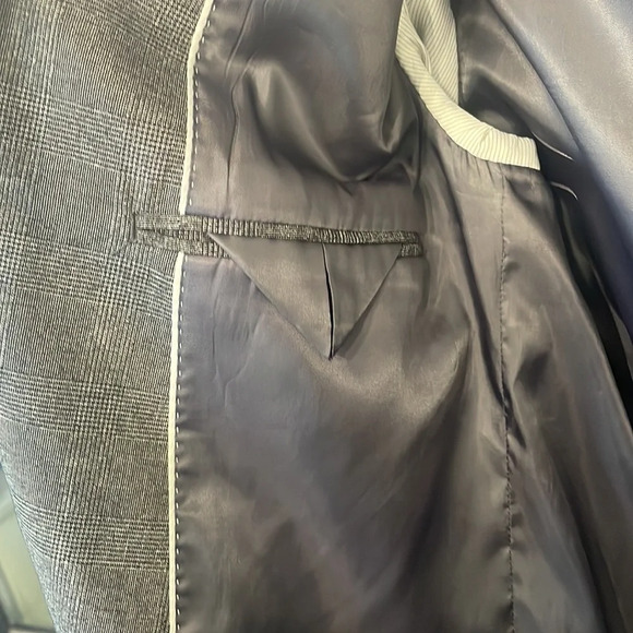 H&M men’s Skinny fit blazer grey size 40R - Picture 4 of 6